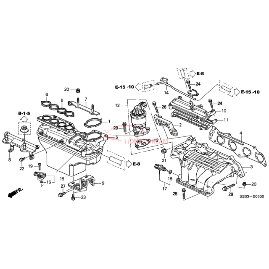 Valve Set, EGR (18011-PWA-040) - 2