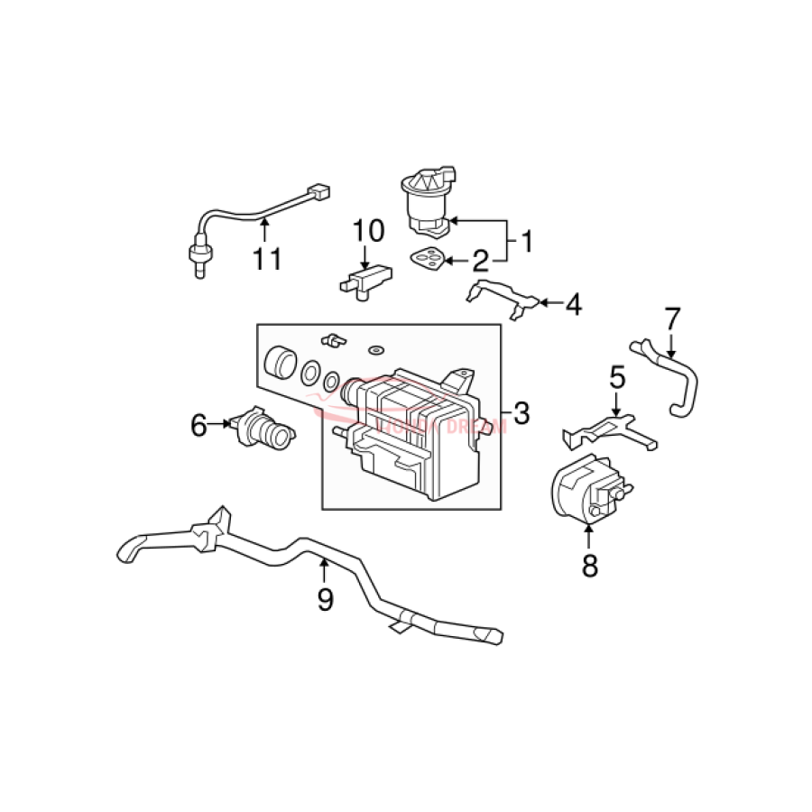 Valve Set, EGR (18011-PWA-050) - 3