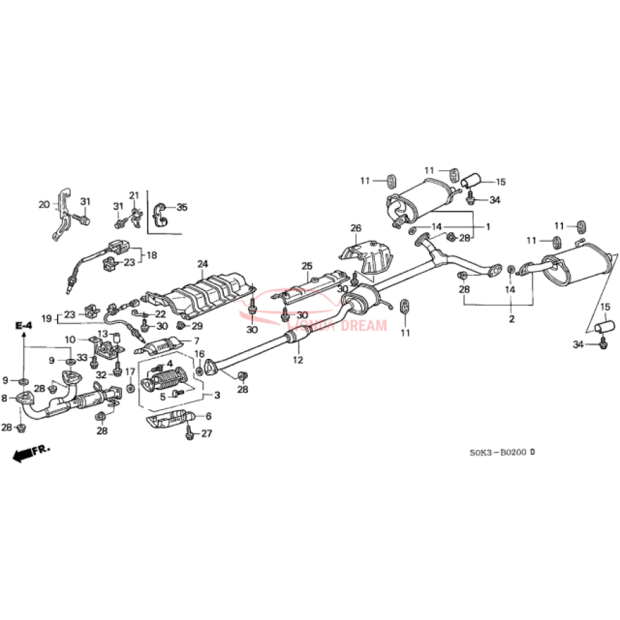 Muffler, Exhaust (18030-S0K-A20) - 2