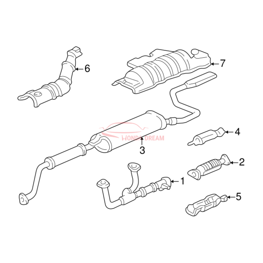 Muffler, Exhaust (18030-S0X-A01) - 3