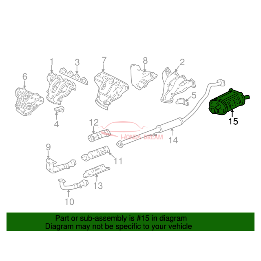 Muffler, Exhaust (18030-S10-A00) - 2