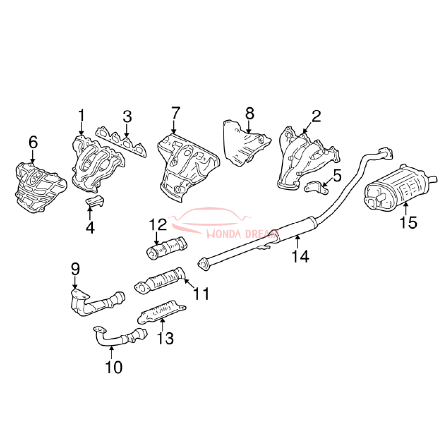 Muffler, Exhaust (18030-S10-A00) - 3