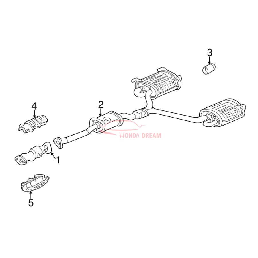 Muffler, Exhaust (18030-S2A-020) - 3