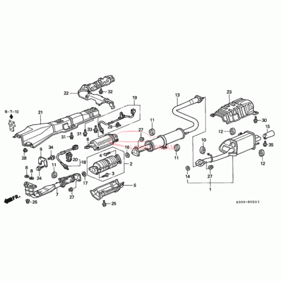 Muffler, Exhaust (18030-S30-980) - 1