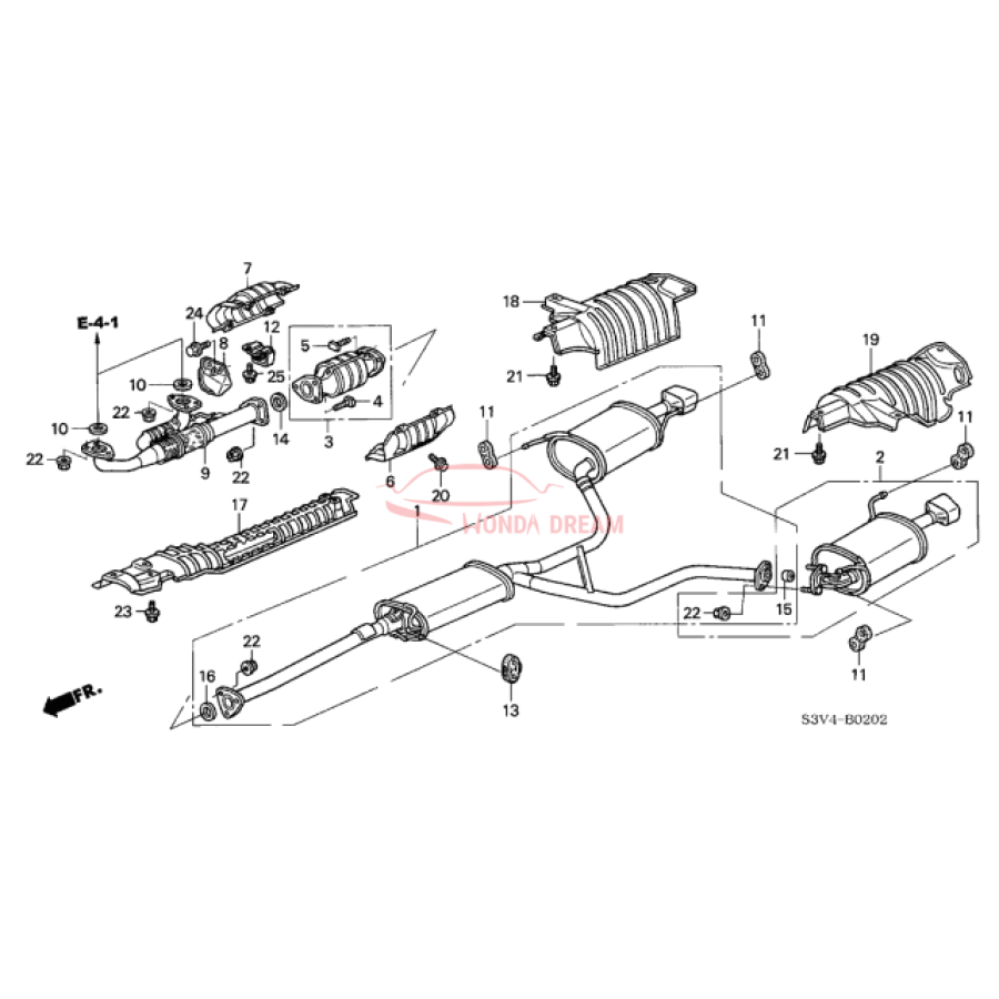 Muffler, Exhaust (18030-S3V-A21) - 1