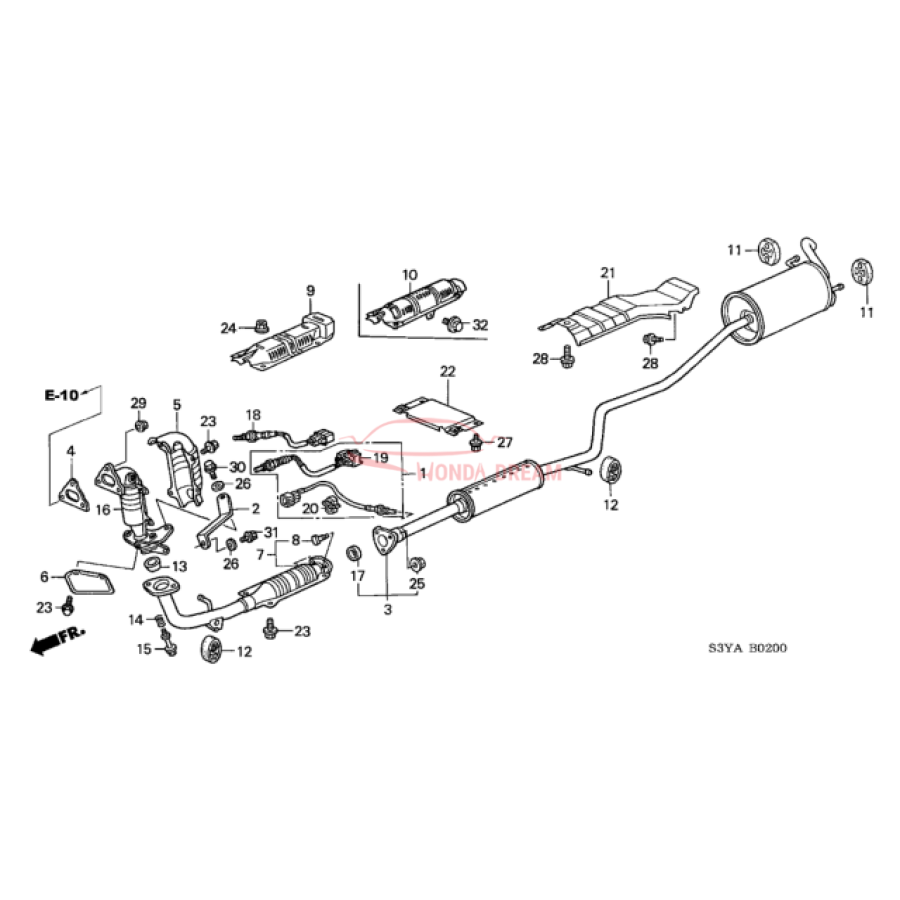 Muffler, Exhaust (18030-S3Y-J00) - 1