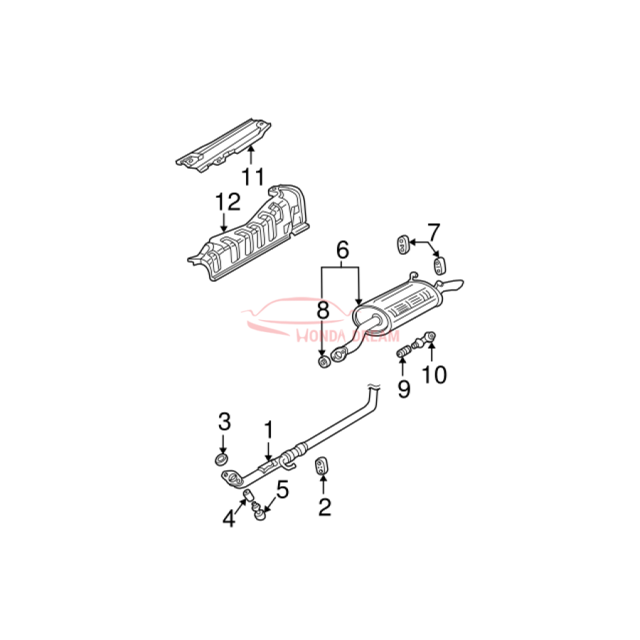 Muffler, Exhaust (18030-S5D-A11) - 3