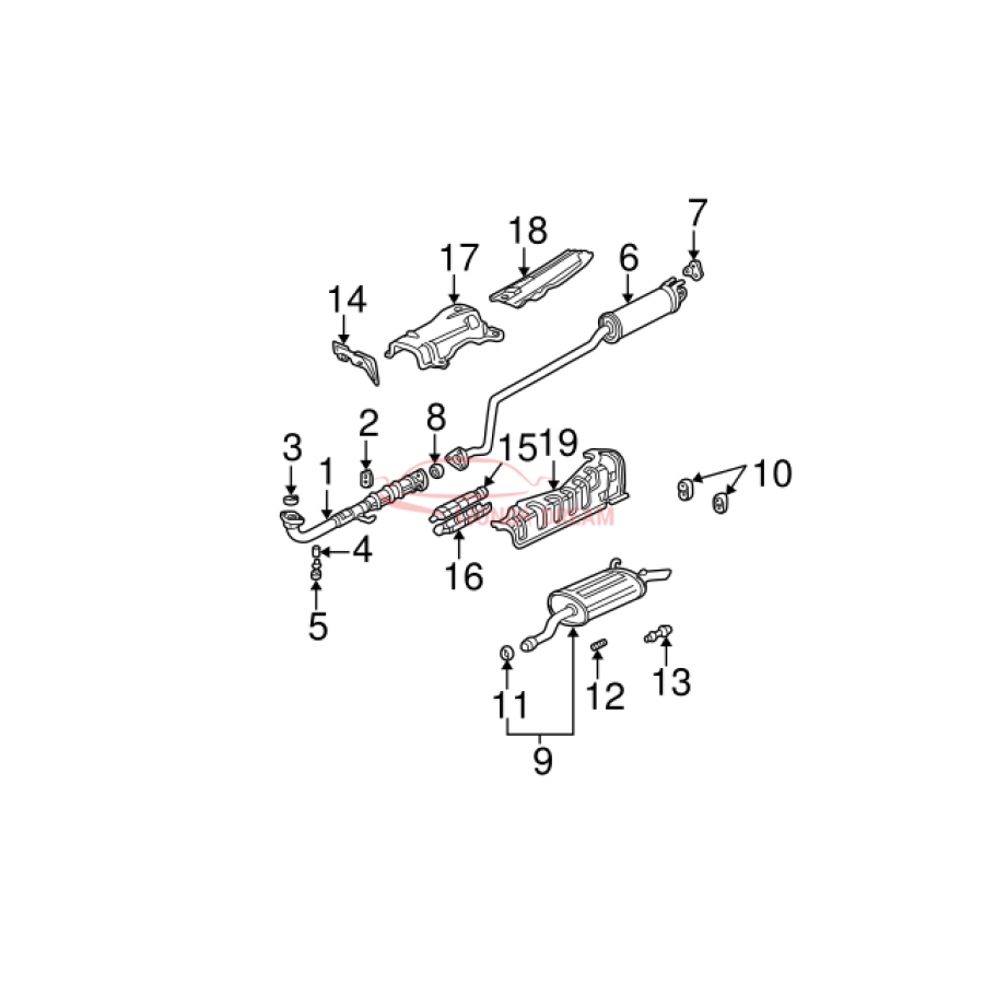 Muffler, Exhaust (18030-S5P-A01) - 3