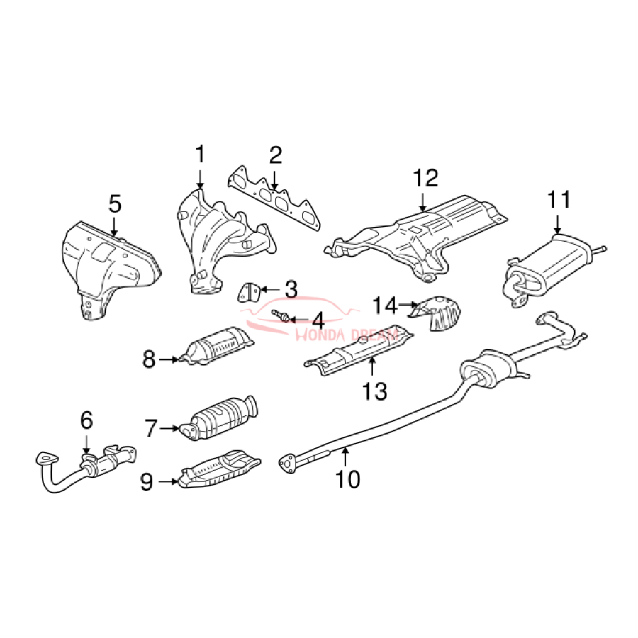 Muffler, Exhaust (18030-S84-A11) - 3