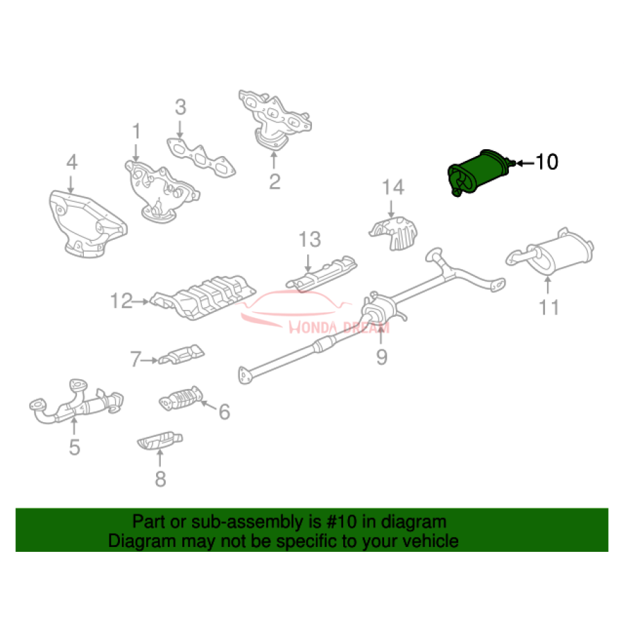 Muffler, Exhaust (18030-S87-A00) - 2