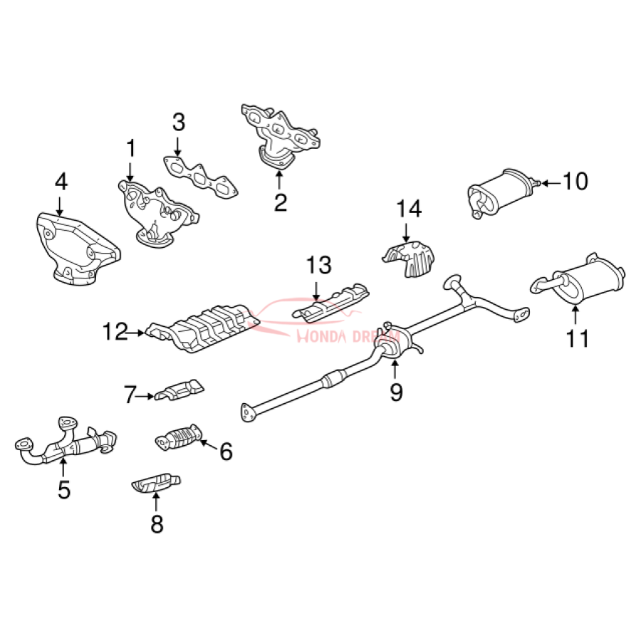 Muffler, Exhaust (18030-S87-A00) - 3