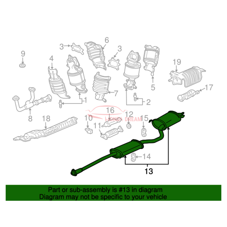 Muffler, Exhaust (18030-S9V-A02) - 2