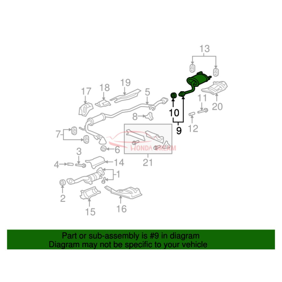 Muffler, Exhaust (18030-SAA-902) - 2