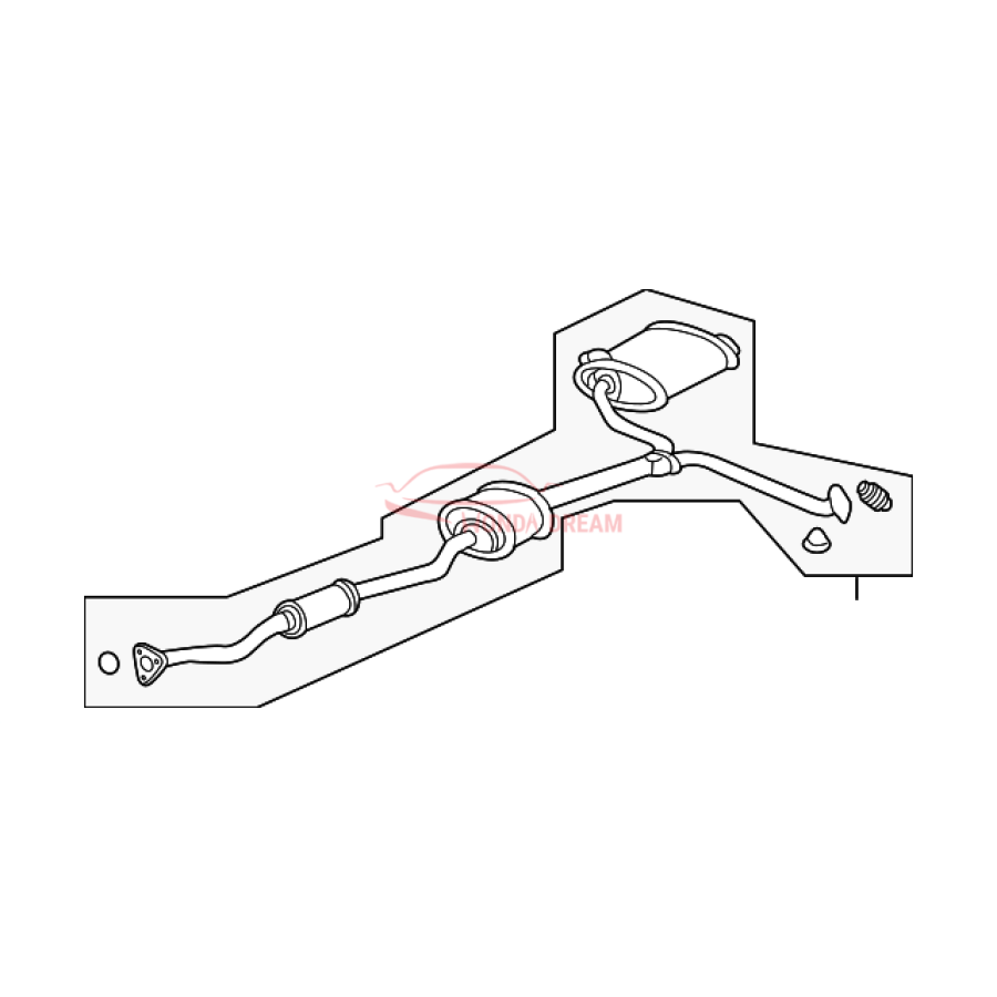 Muffler, Exhaust (18030-SDB-A11) - 1