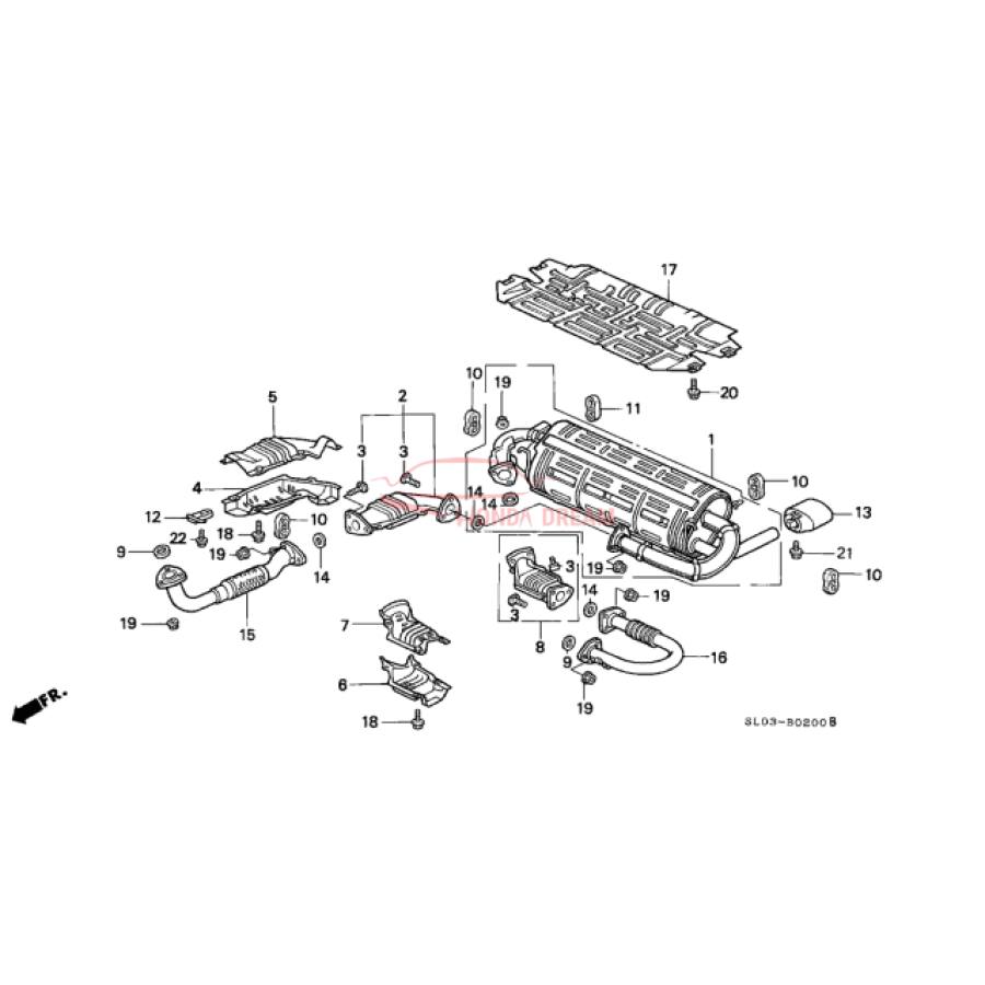 Muffler, Exhaust (18030-SL0-A00) - 2