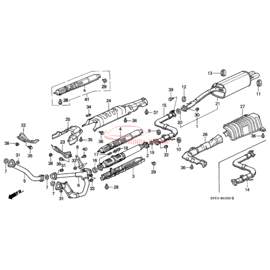 Muffler, Exhaust (18030-SP0-000) - 2