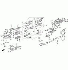 Muffler, Exhaust (18030-SR1-505)