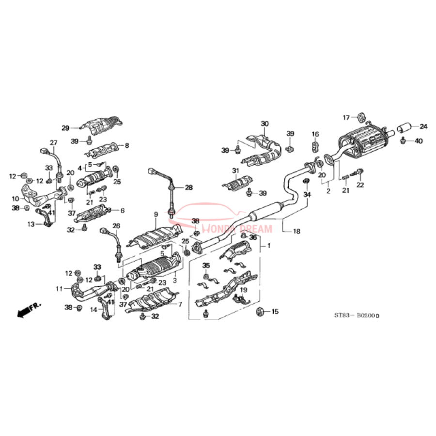 Muffler, Exhaust (18030-ST8-C41) - 3