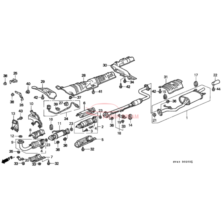 Muffler, Exhaust (18030-SV1-507) - 3