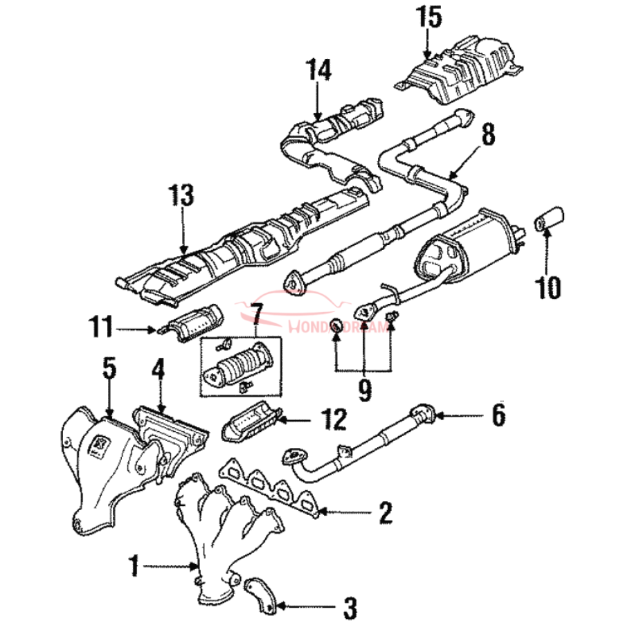 MNFLD,EXHAUST (18100-PT3-307) - 1