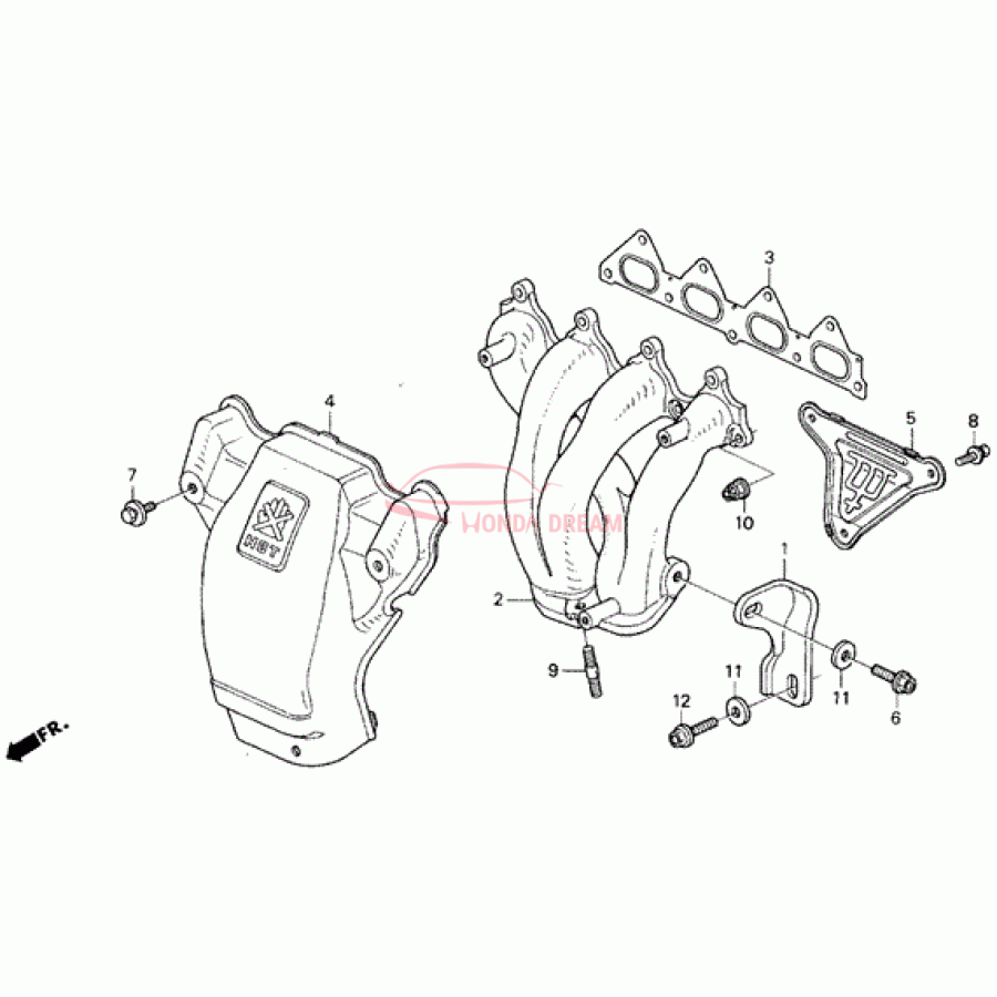 GASKET,EX.MANIFOL (18115-PT0-003) - 1