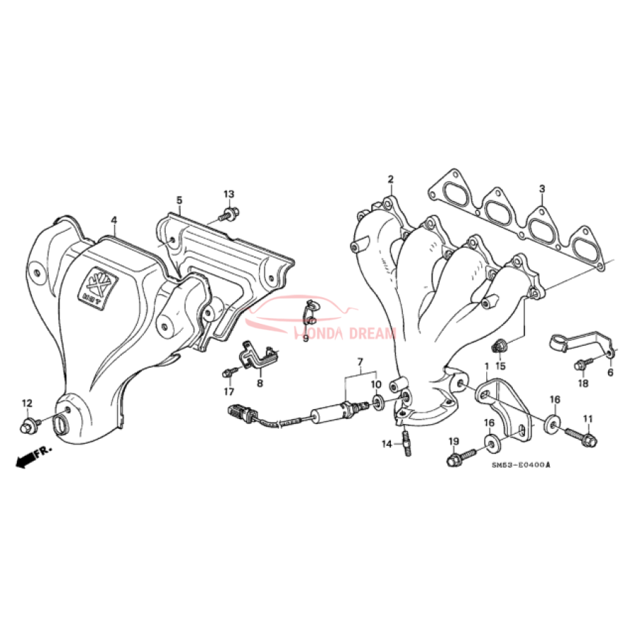 GASKET,EX.MANIFOL (18115-PT0-004) - 2