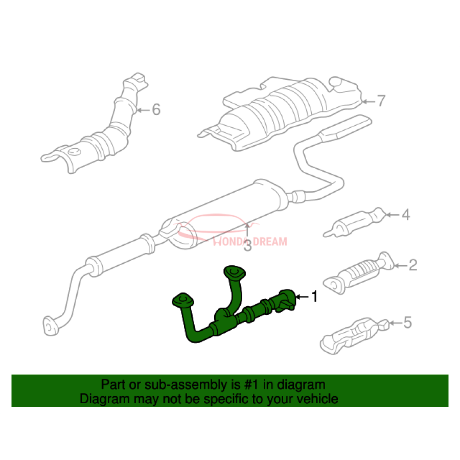 Exhaust Pipe, A (18210-S0X-A11) - 2