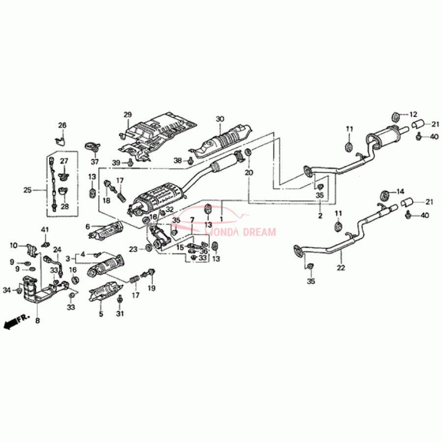 Exhaust Pipe, A (18210-SX0-A02) - 1