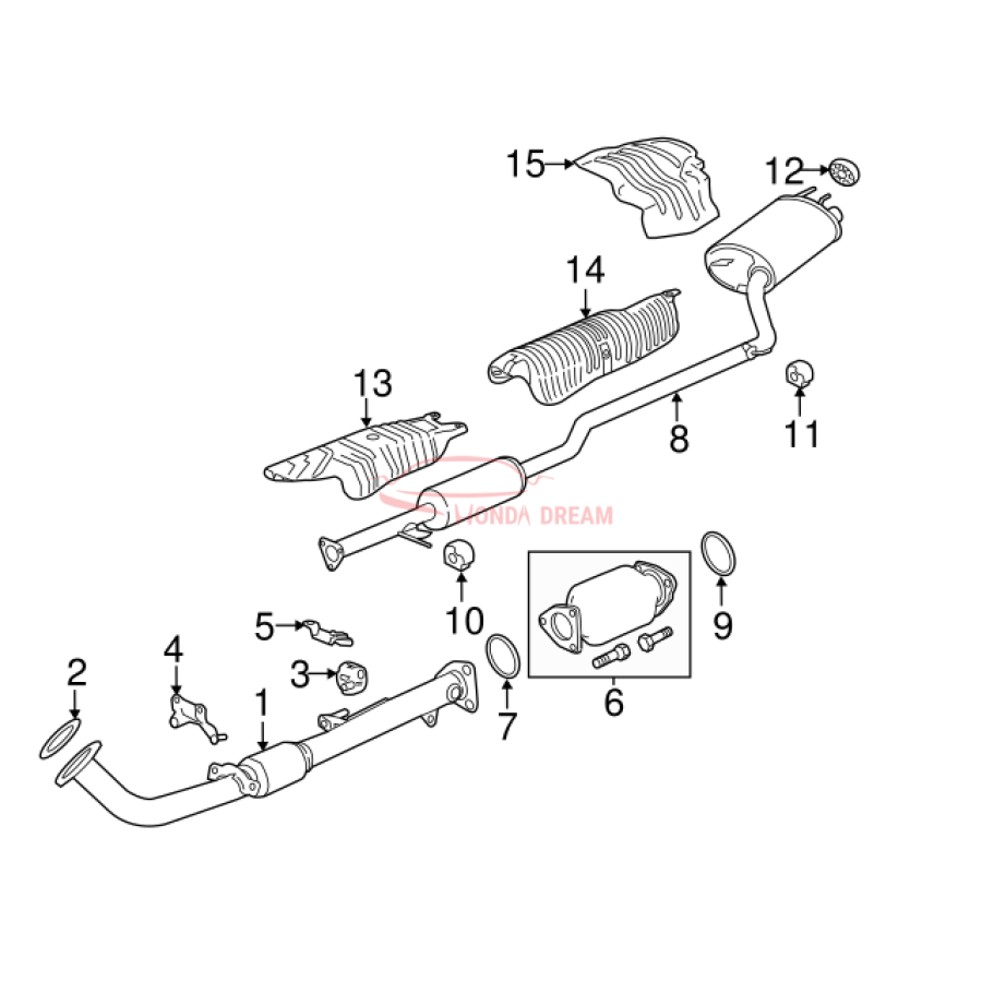 Exhaust Pipe, A (18210-T2F-A31) - 3