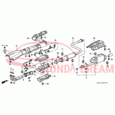 PIPE B,EXHAUST (18220-S30-A32) - 3