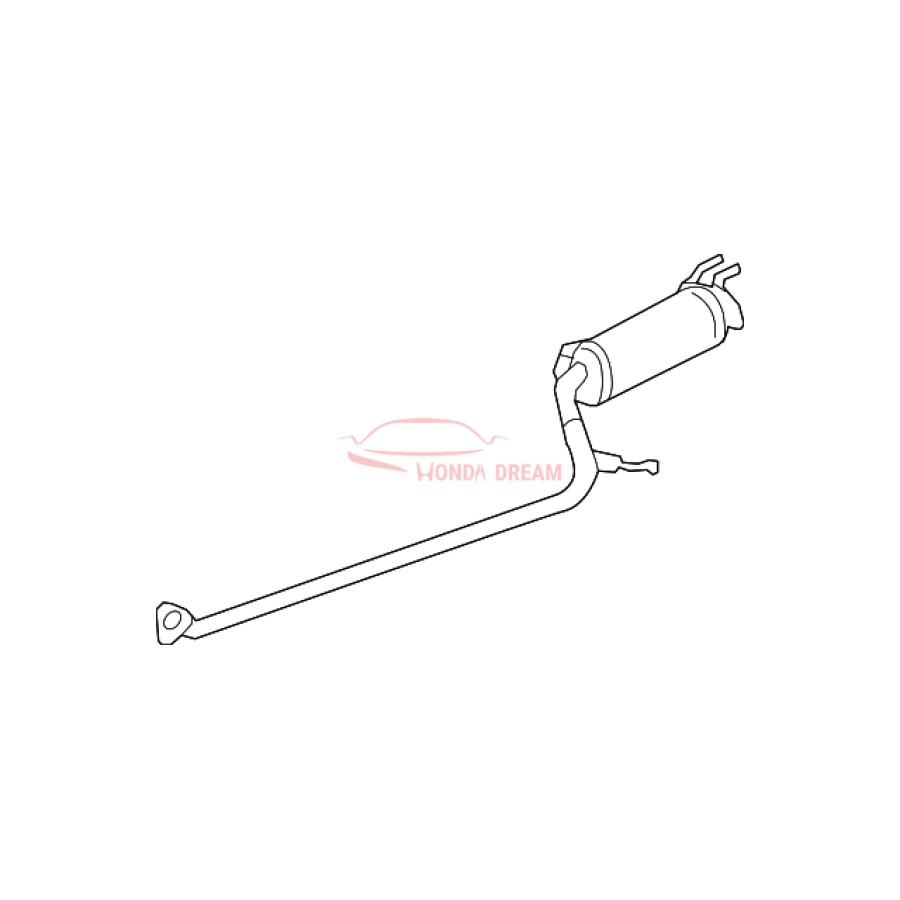 PIPE B,EXHAUST (18220-SNC-A01) - 1