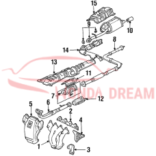 PIPE B,EXHAUST (18220-SS0-306) - 3