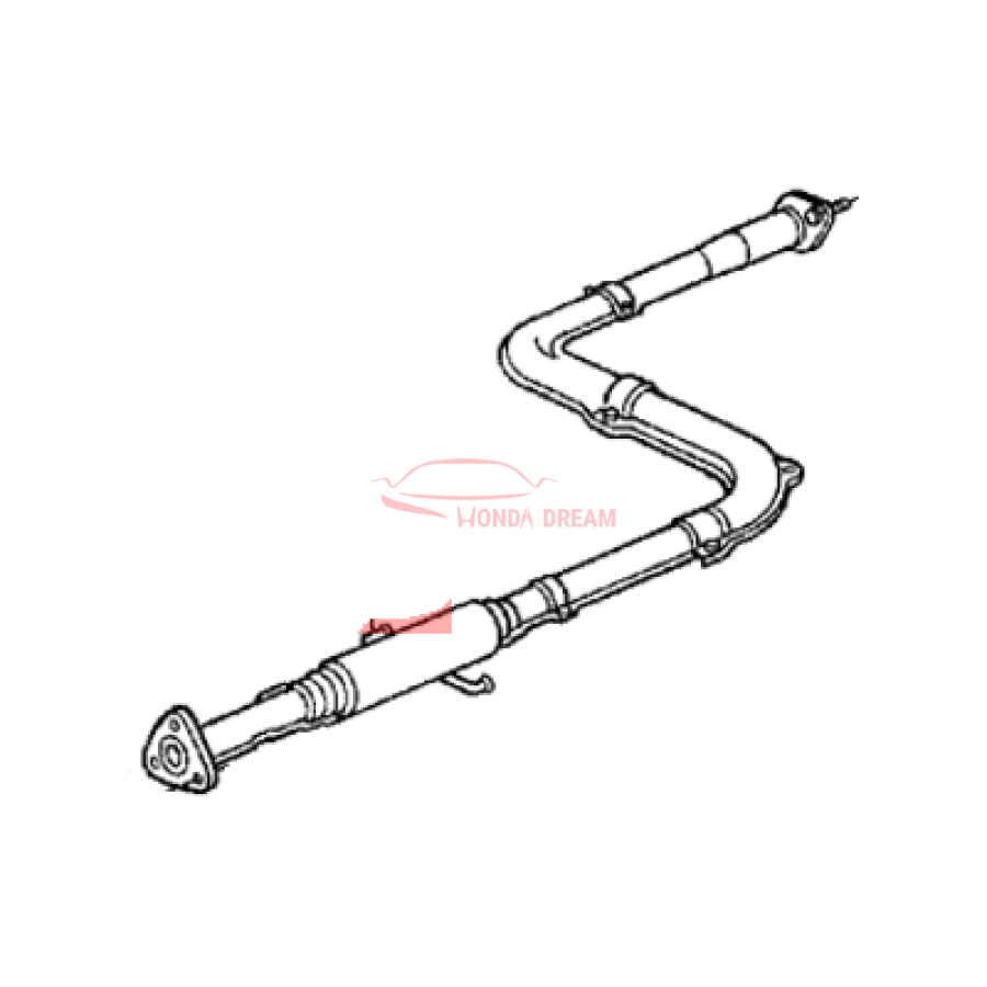 PIPE B,EXHAUST (18220-SS0-A30) - 2