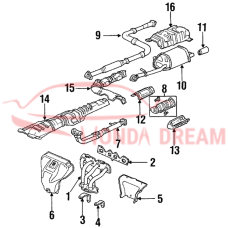 PIPE B,EXHAUST (18220-SS0-A31) - 3