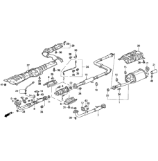 PIPE B,EXHAUST (18220-SS0-G10)