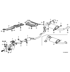 PIPE B,EXHAUST (18220-STK-A02)