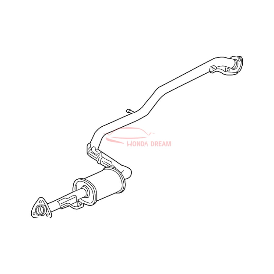 PIPE B,EXHAUST (18220-SZT-003) - 1