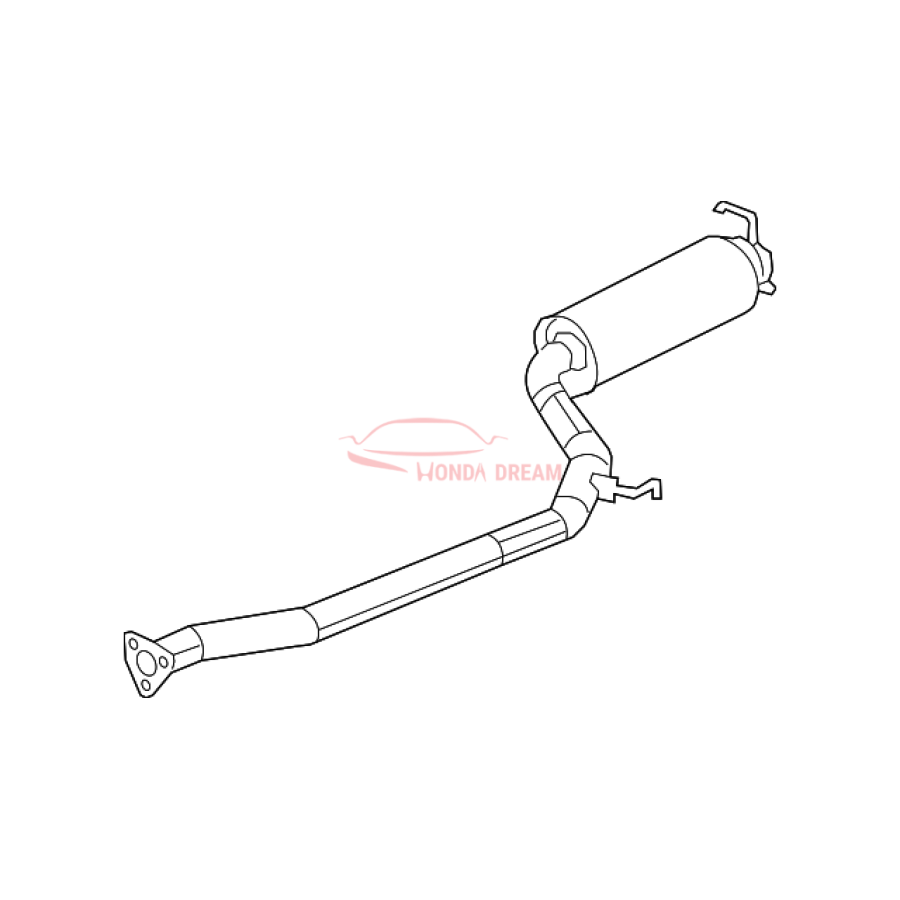 PIPE B,EXHAUST (18220-TS9-A02) - 1