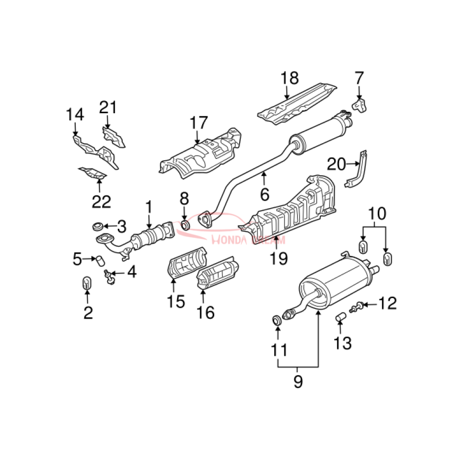 GASKET FLEX,EXH (18229-S6D-T91) - 3