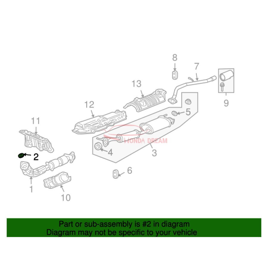 GASKET, EX. FLEXIBLE (18229-S6M-003) - 2