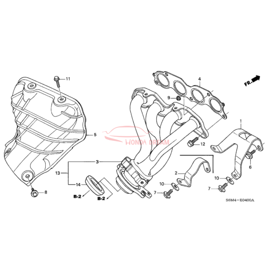 GASKET FLEX,EXH. (18229-S6M-A11) - 1