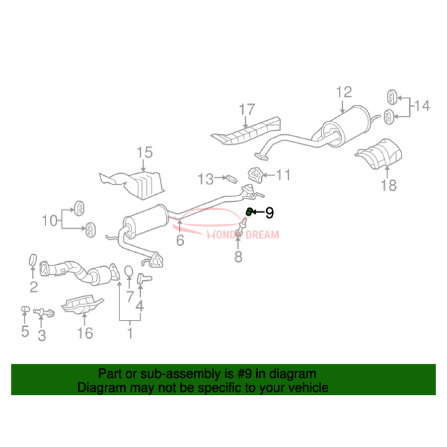 SPRG,FLEX JOINT (18230-SAD-D00) - 2