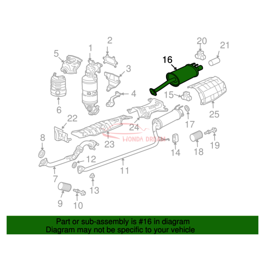 Muffler, Exhaust (18307-SVA-A13) - 3