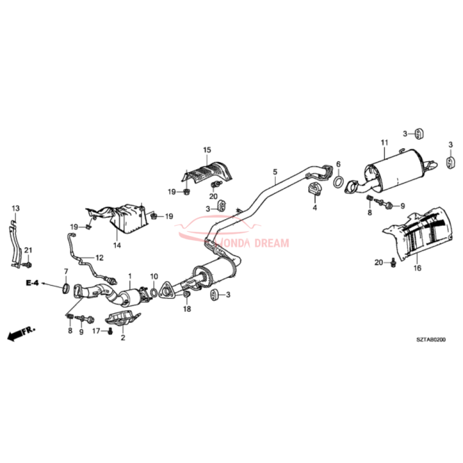 Muffler, Exhaust (18307-SZT-013) - 3