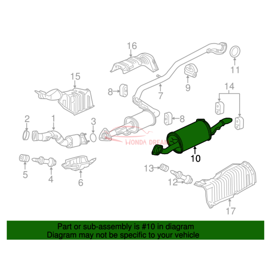 Muffler, Exhaust (18307-SZT-J02) - 3