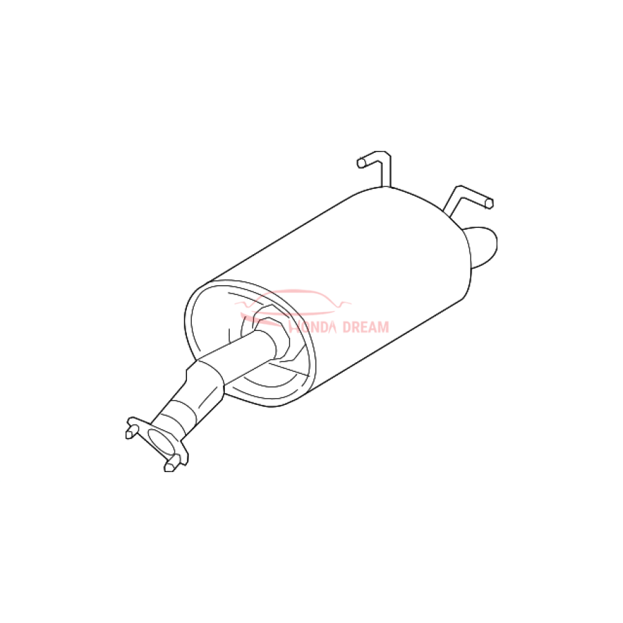 Muffler, Exhaust (18307-T1W-A01) - 1