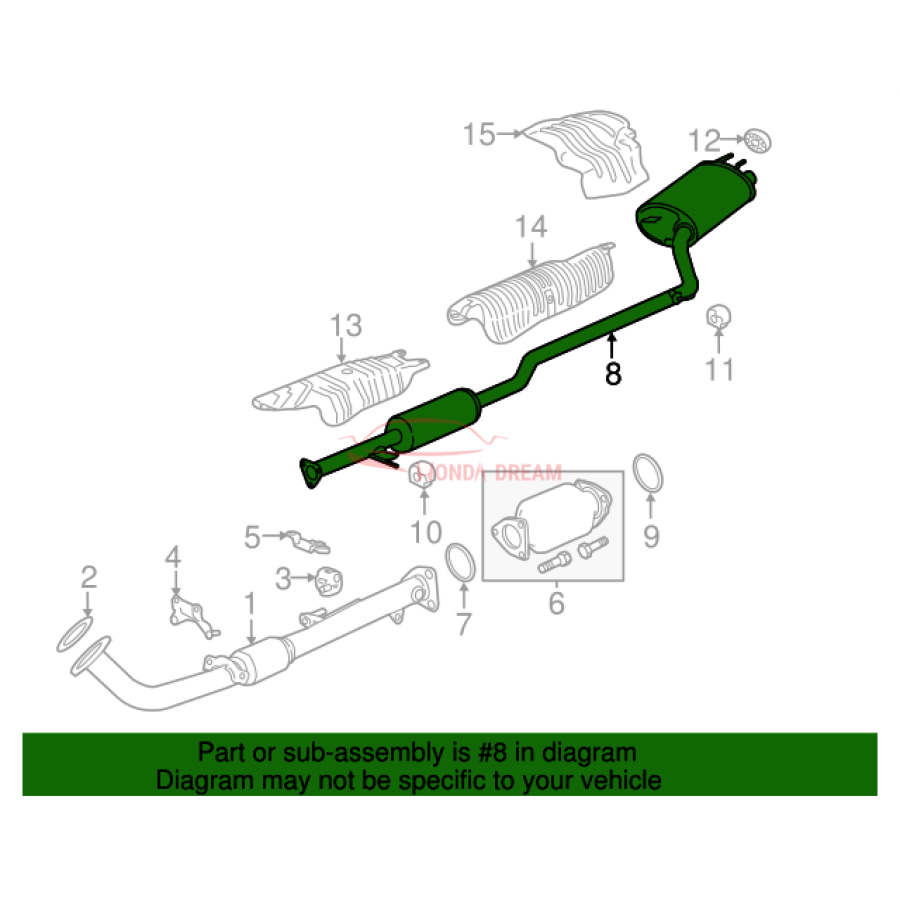 Muffler, Exhaust (18307-T2F-A01) - 3