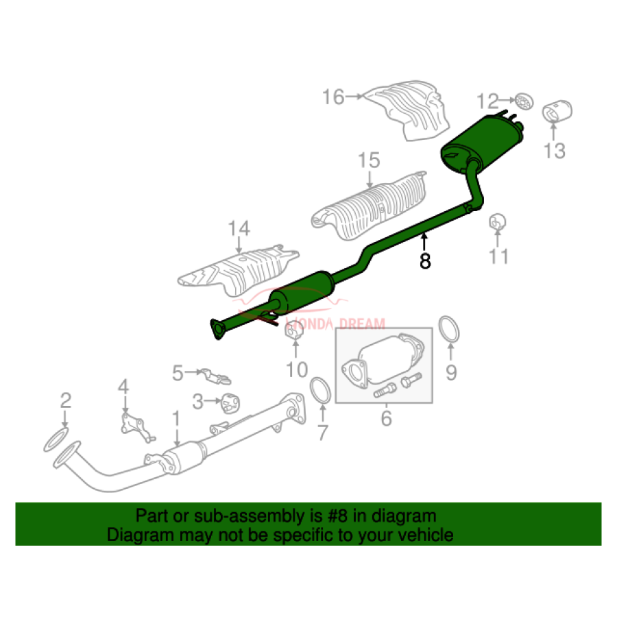 Muffler, Exhaust (18307-T2F-A51) - 2