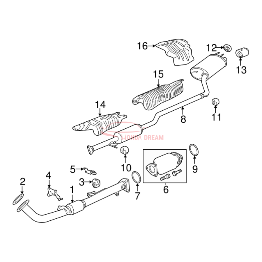 Muffler, Exhaust (18307-T2F-A51) - 3