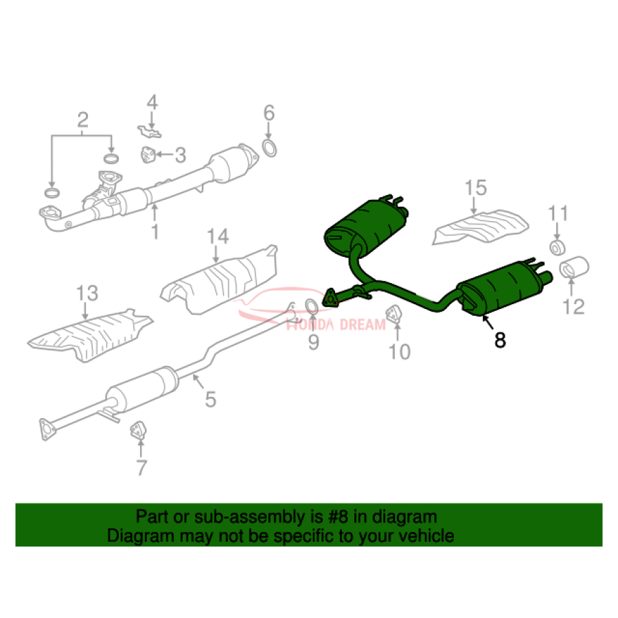 Muffler, Exhaust (18307-T2G-A61) - 2